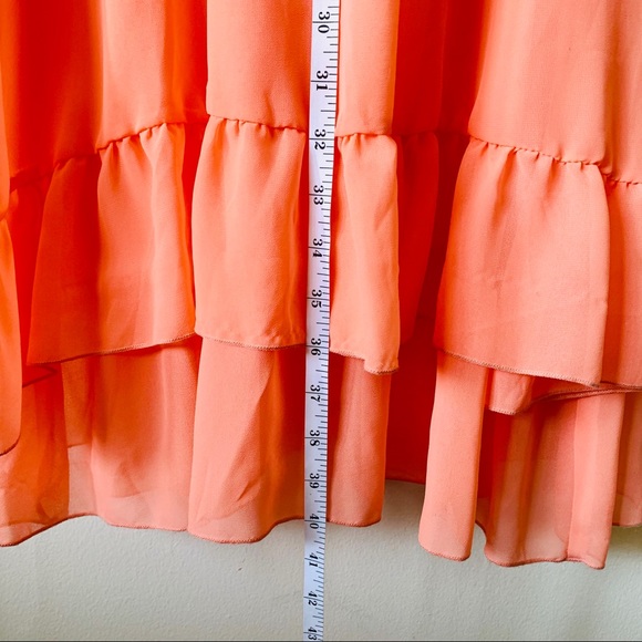 Forever 21 F21 • Pink Long Maxi Ruffles Dress XS - Picture 5 of 7